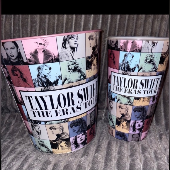 Taylor Swift Eras Tour Pink popcorn Tin 6 PC Bundle - Picture 5 of 13